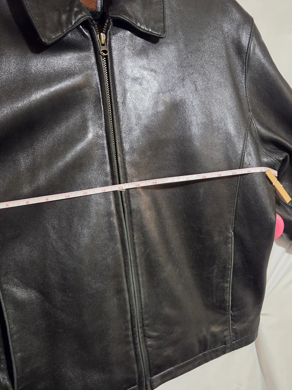 J. Park Collection Black Genuine Lamb Leather Bomber Jacket Medium M